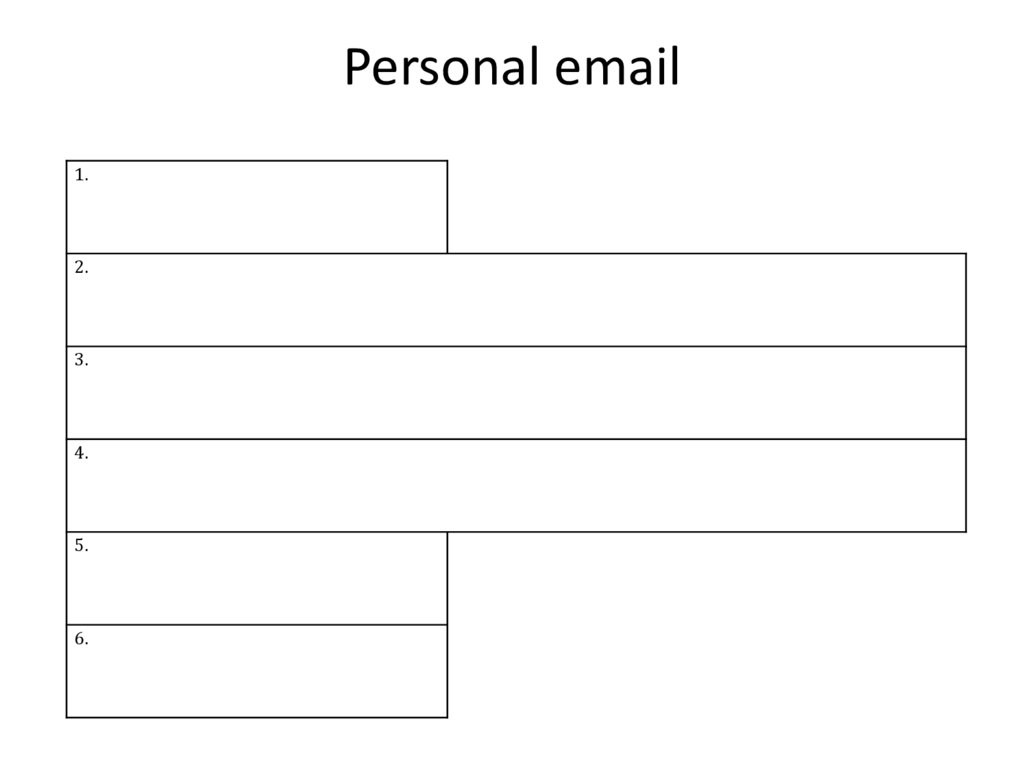 Personal email