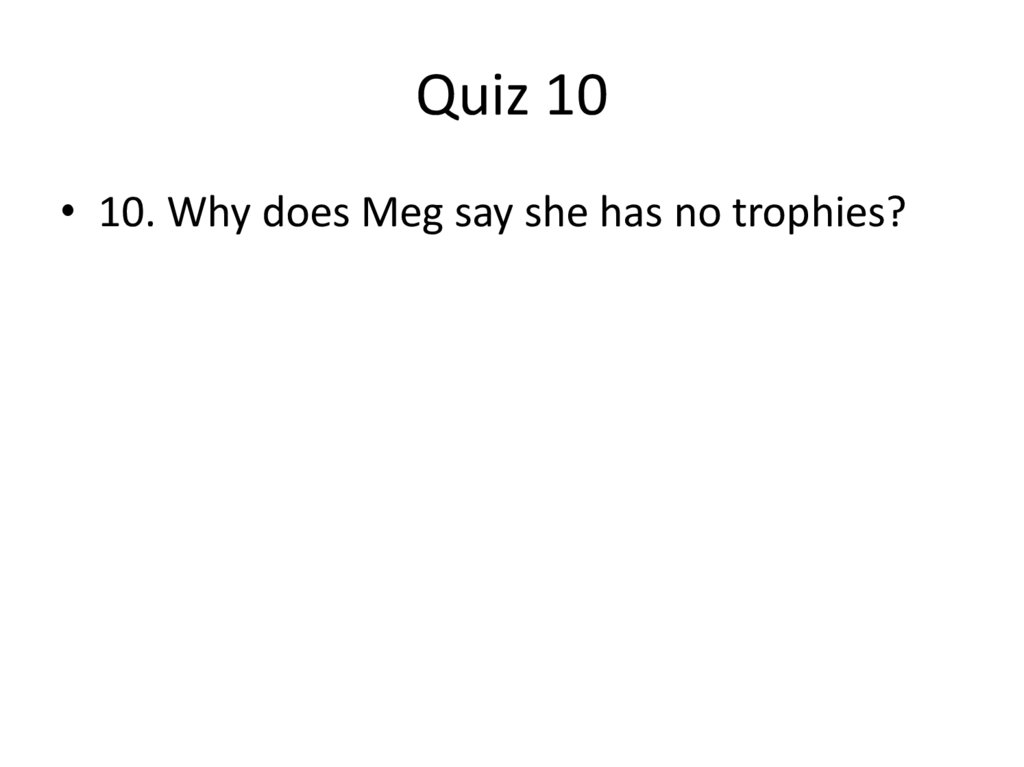 Quiz 10