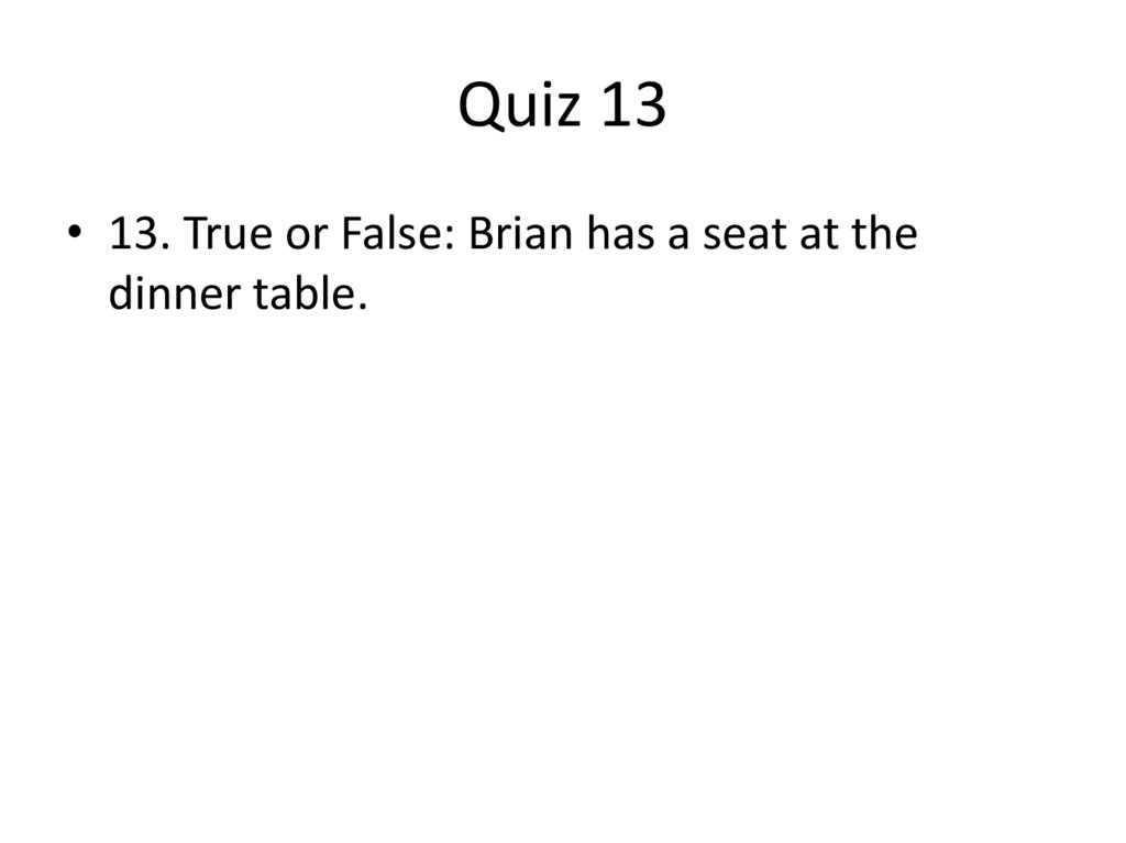 Quiz 13