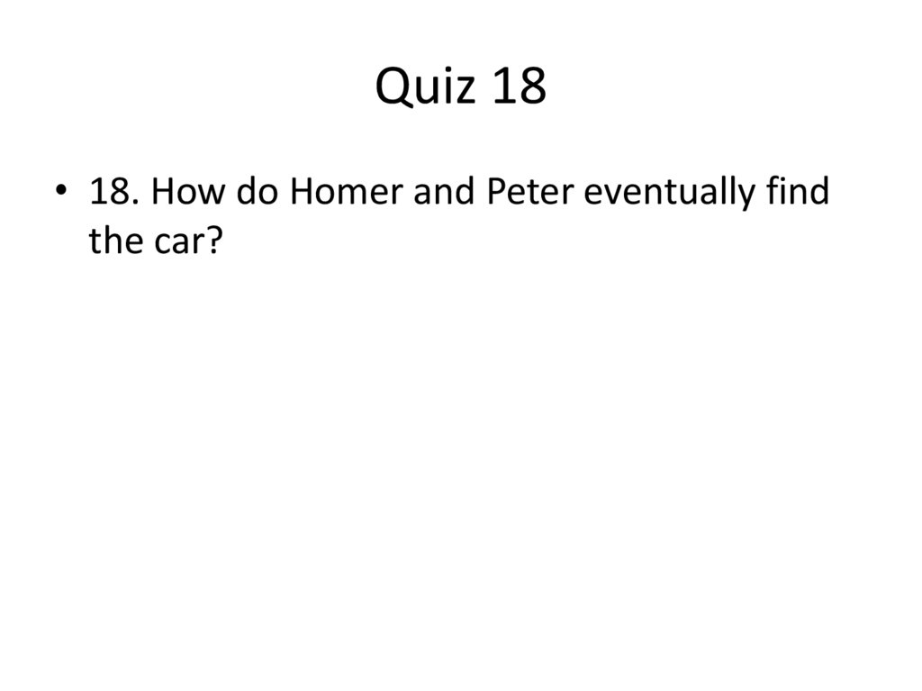 Quiz 18