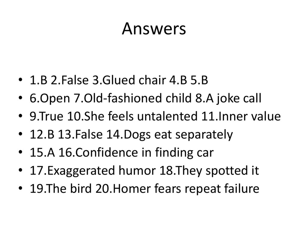 Answers