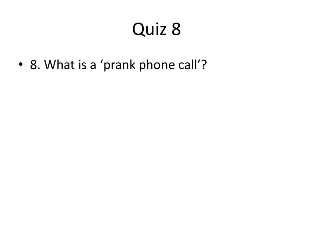 Quiz 8