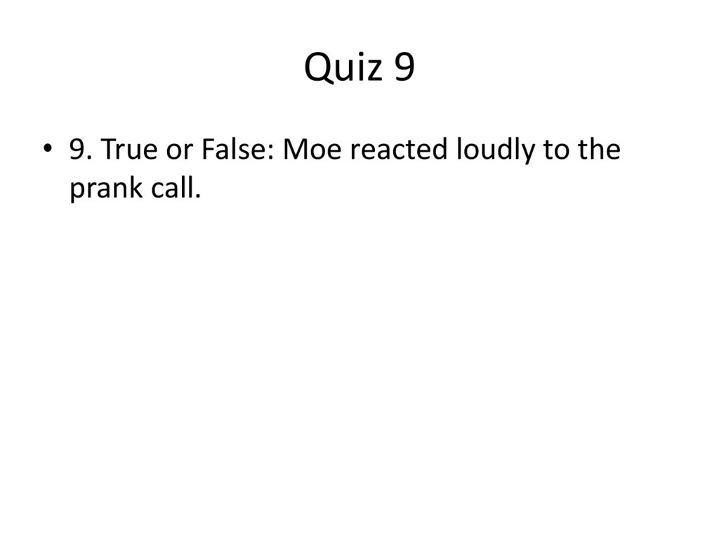 Quiz 9
