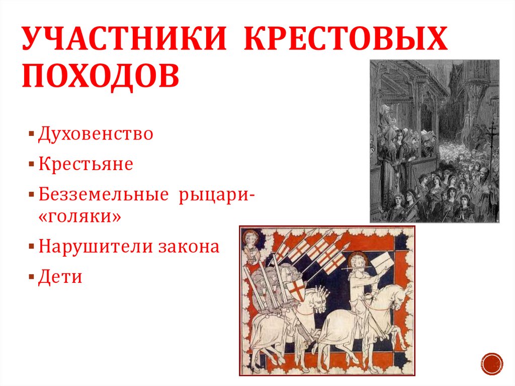 Участники крестовых походов