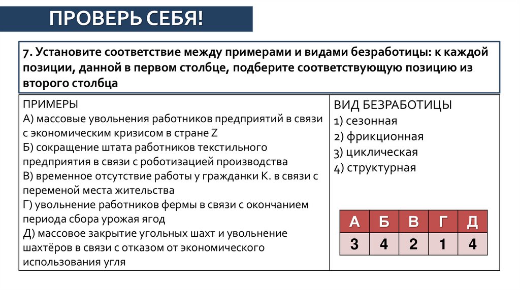 ПРОВЕРЬ СЕБЯ!