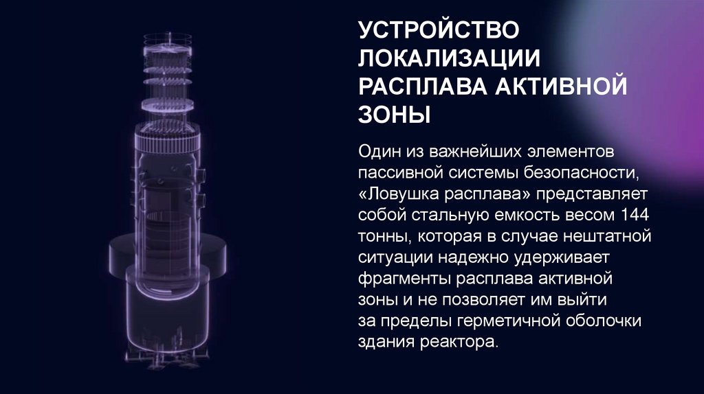 Устройство локализации расплава активной зоны