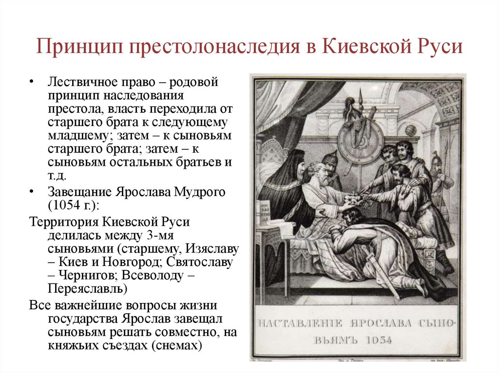 Принцип престолонаследия в Киевской Руси