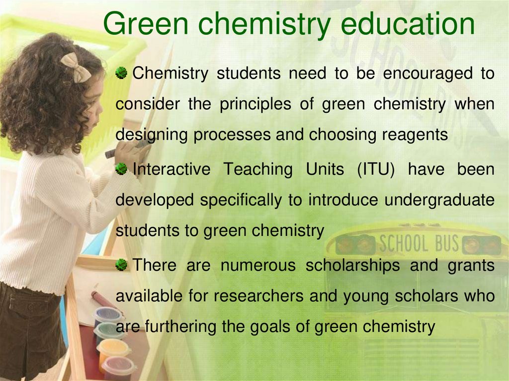 Green chemistry education