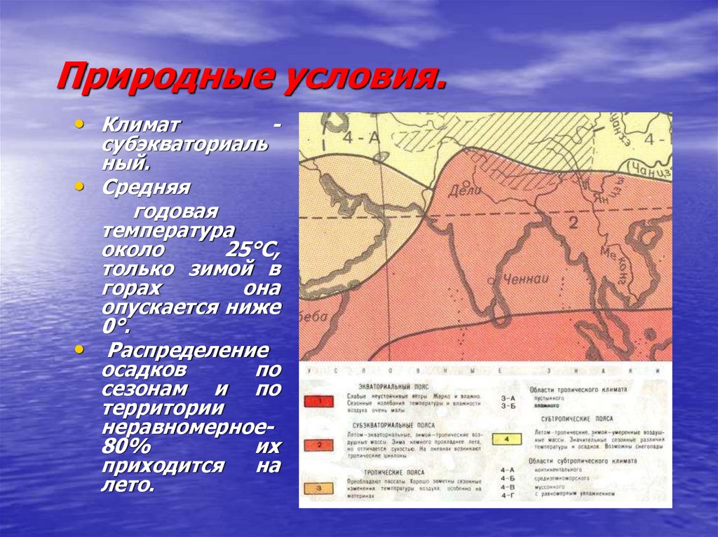 Природные условия.