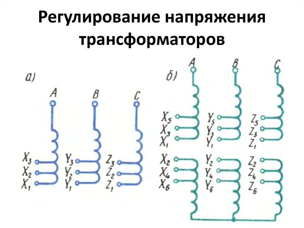 Регулирование напряжения трансформаторов