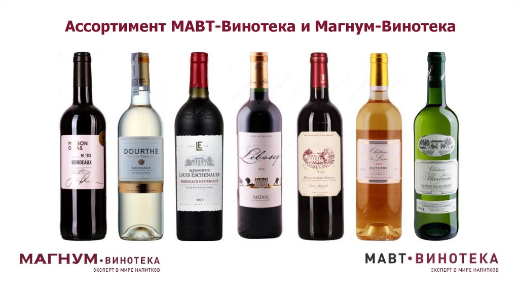 Ассортимент МАВТ-Винотека и Магнум-Винотека