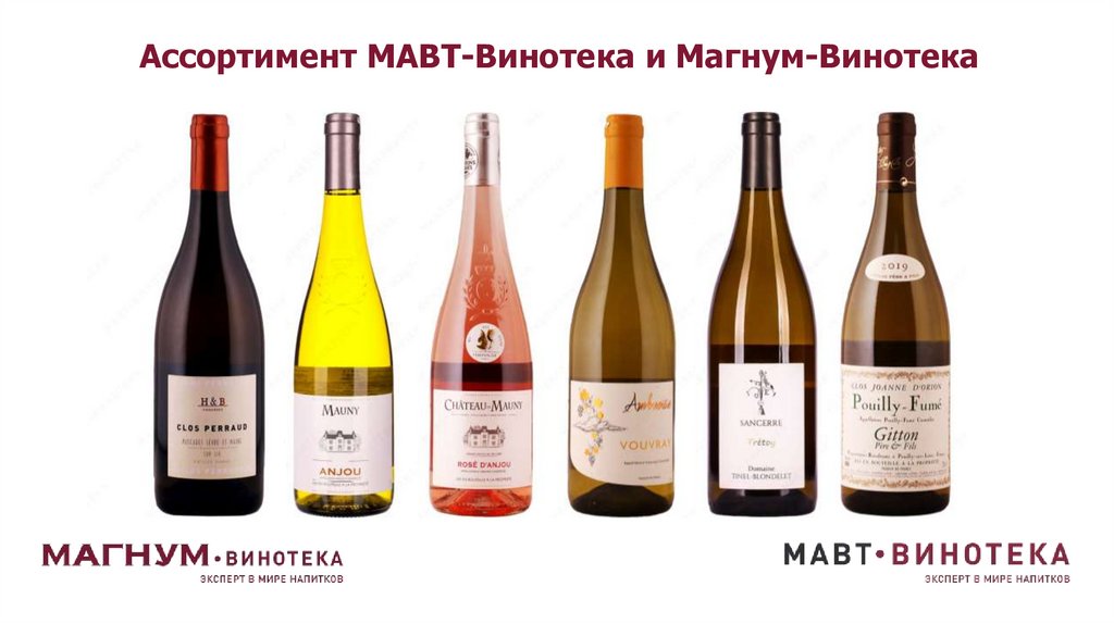 Ассортимент МАВТ-Винотека и Магнум-Винотека