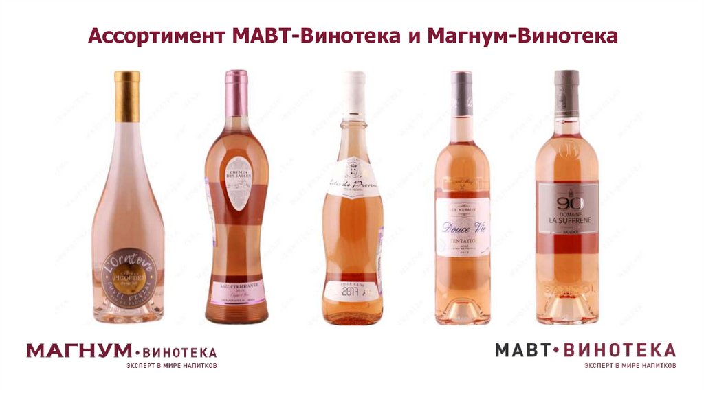 Ассортимент МАВТ-Винотека и Магнум-Винотека