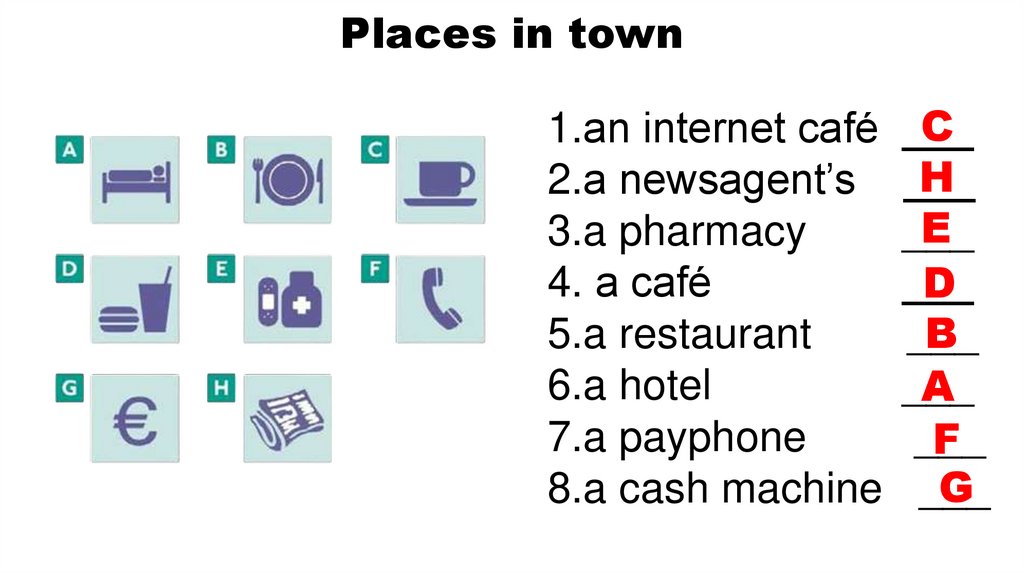 Places in town
