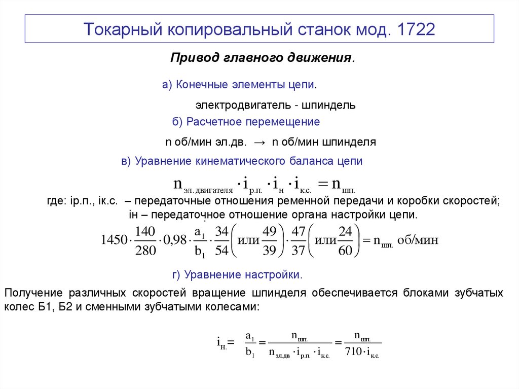 Токарный копировальный станок мод. 1722