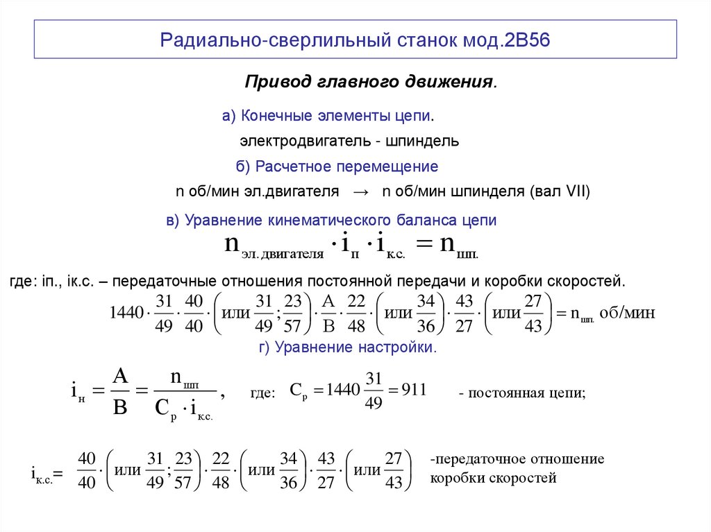Радиально-сверлильный станок мод.2В56