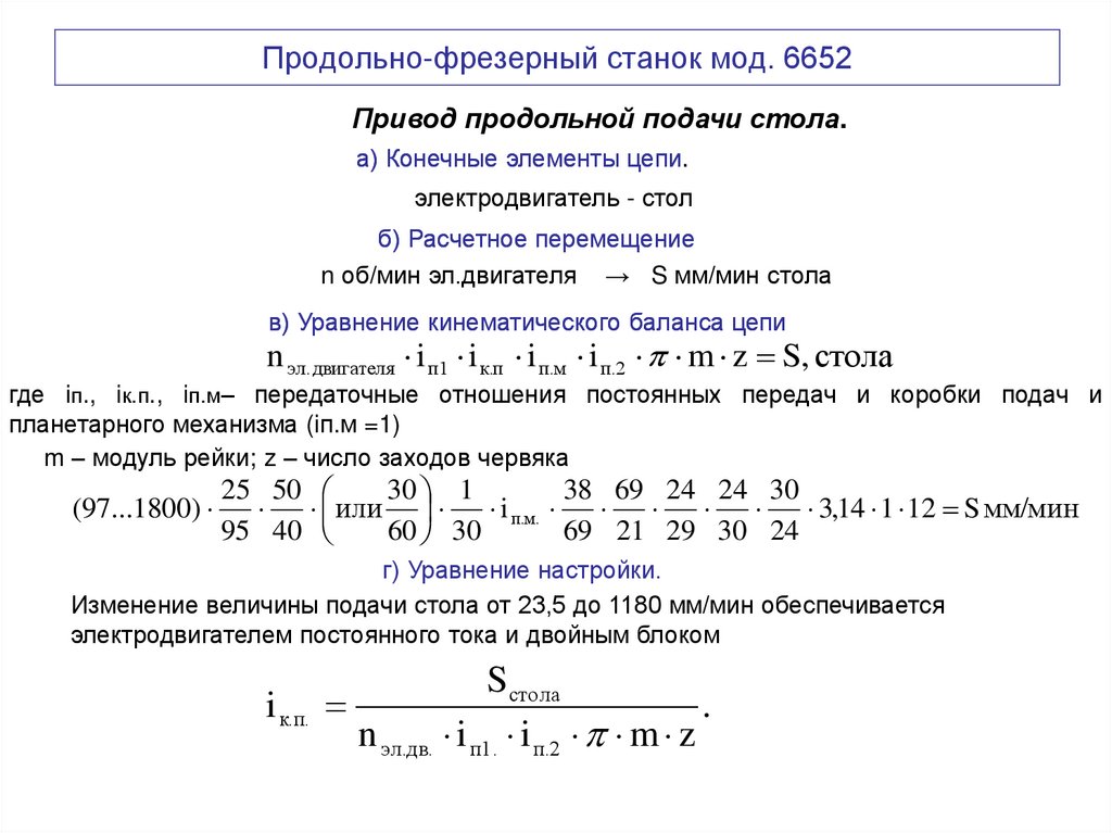 Продольно-фрезерный станок мод. 6652