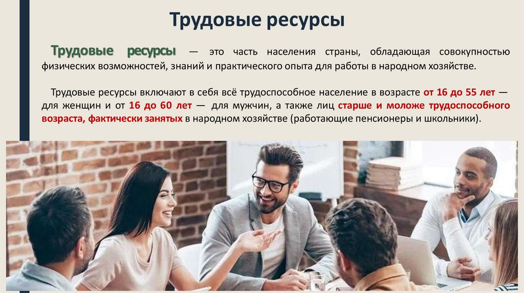 Трудовые ресурсы