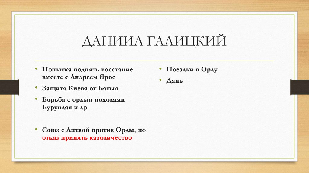 ДАНИИЛ ГАЛИЦКИЙ