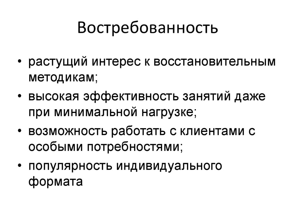 Востребованность