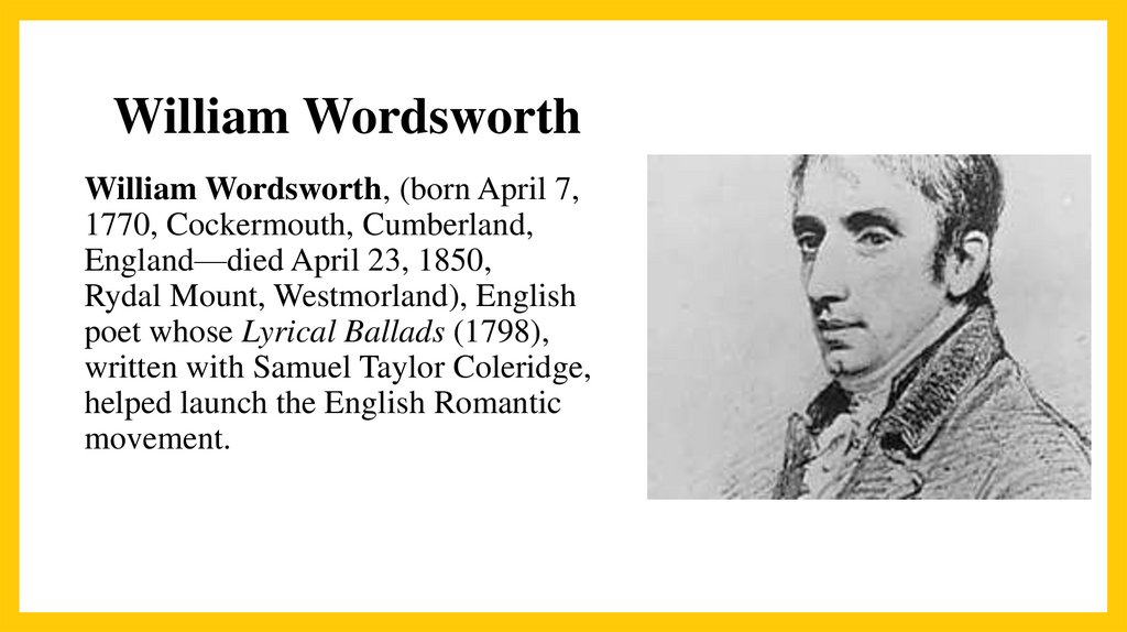 William Wordsworth