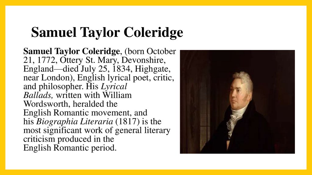 Samuel Taylor Coleridge