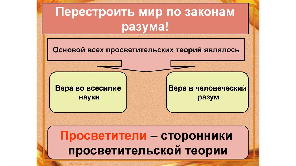 Перестроить мир по законам разума!