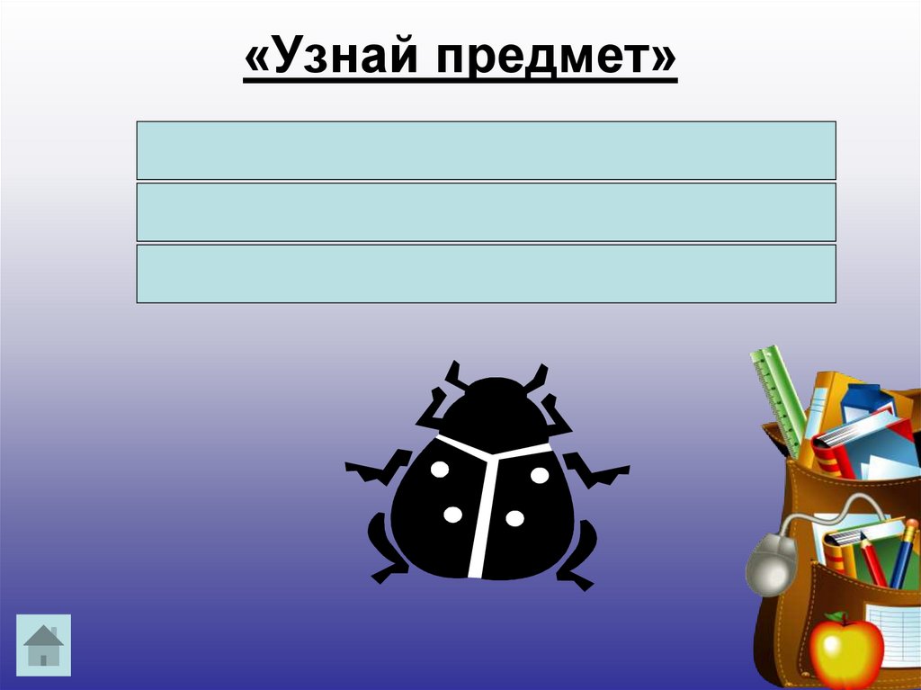 «Узнай предмет»