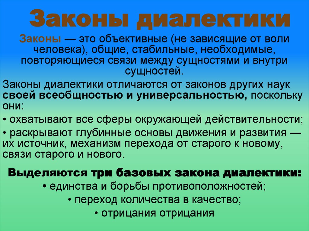 Законы диалектики
