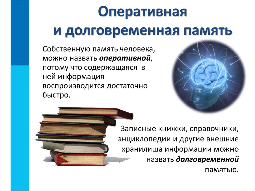 Оперативная и долговременная память
