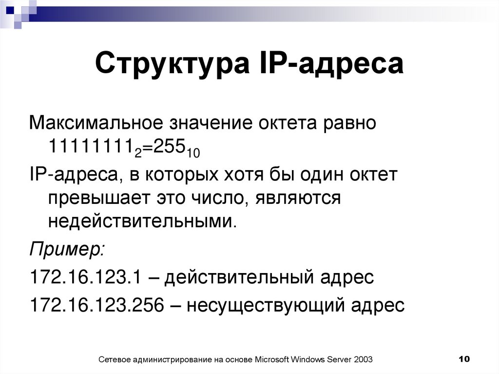 Структура IP-адреса
