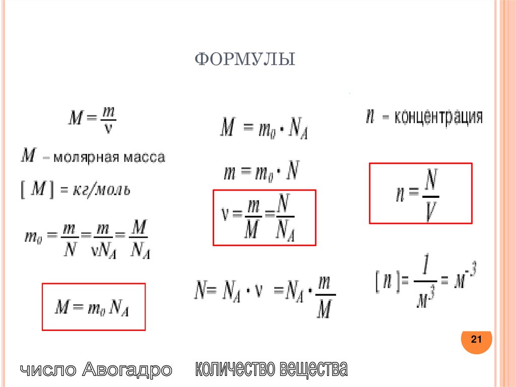 формулы