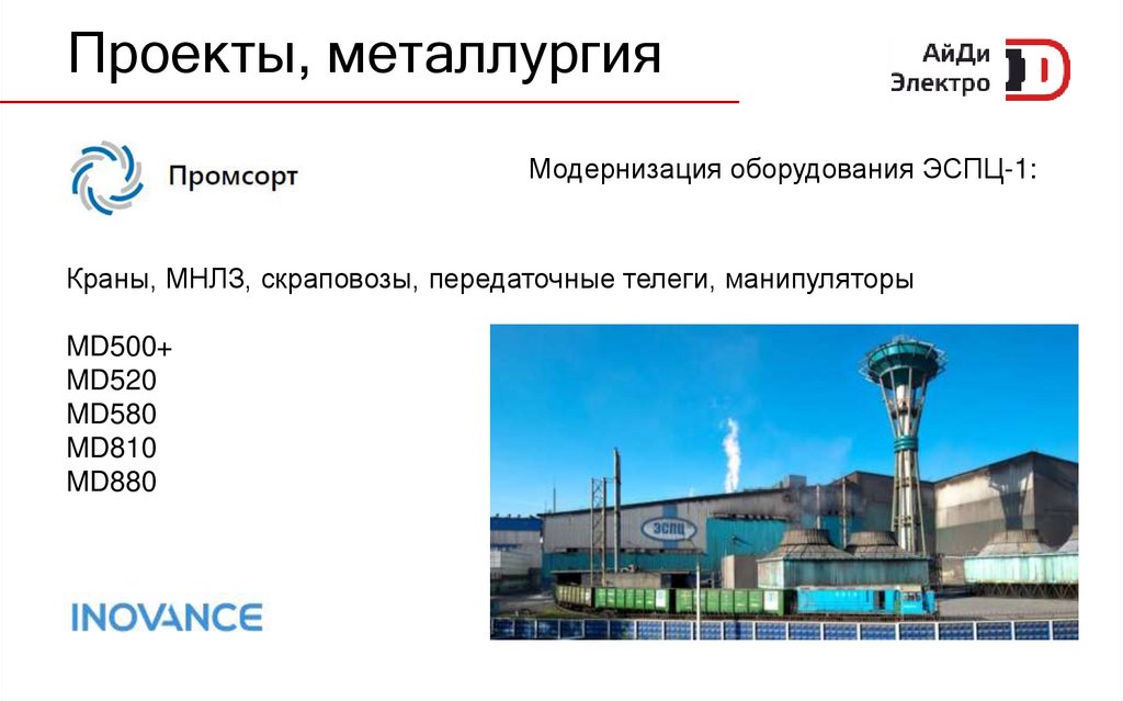 Проекты, металлургия
