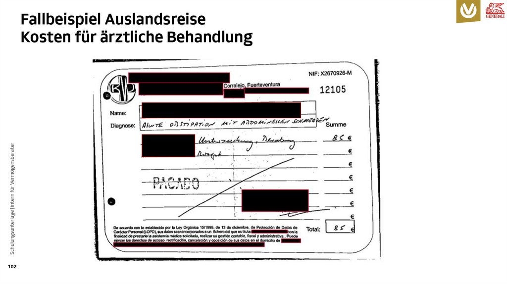 Fallbeispiel Auslandsreise Kosten für ärztliche Behandlung