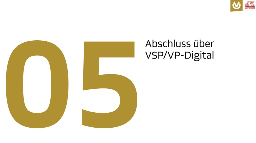 Abschluss über VSP/VP-Digital