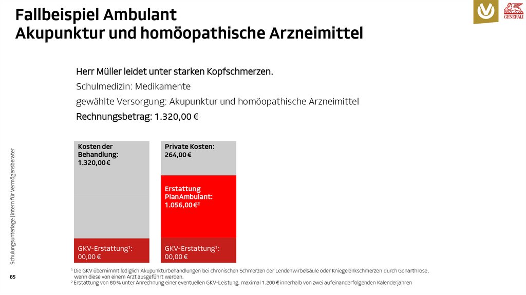 Fallbeispiel Ambulant Akupunktur und homöopathische Arzneimittel