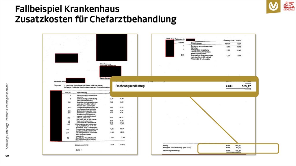 Fallbeispiel Krankenhaus Zusatzkosten für Chefarztbehandlung