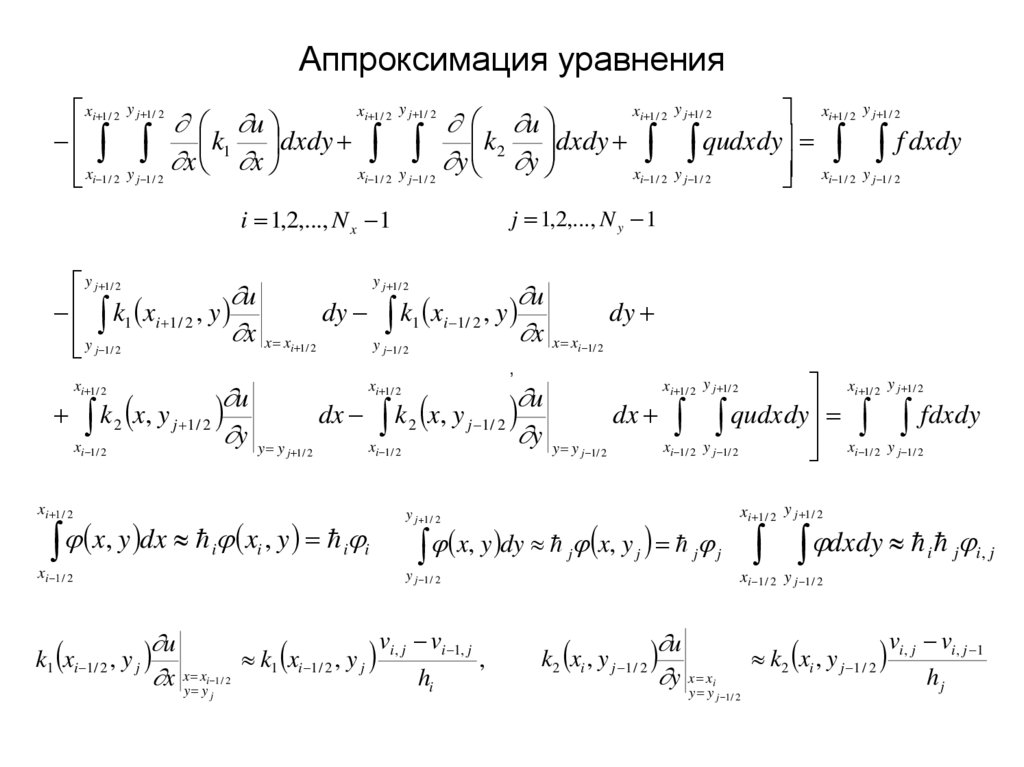 Аппроксимация уравнения