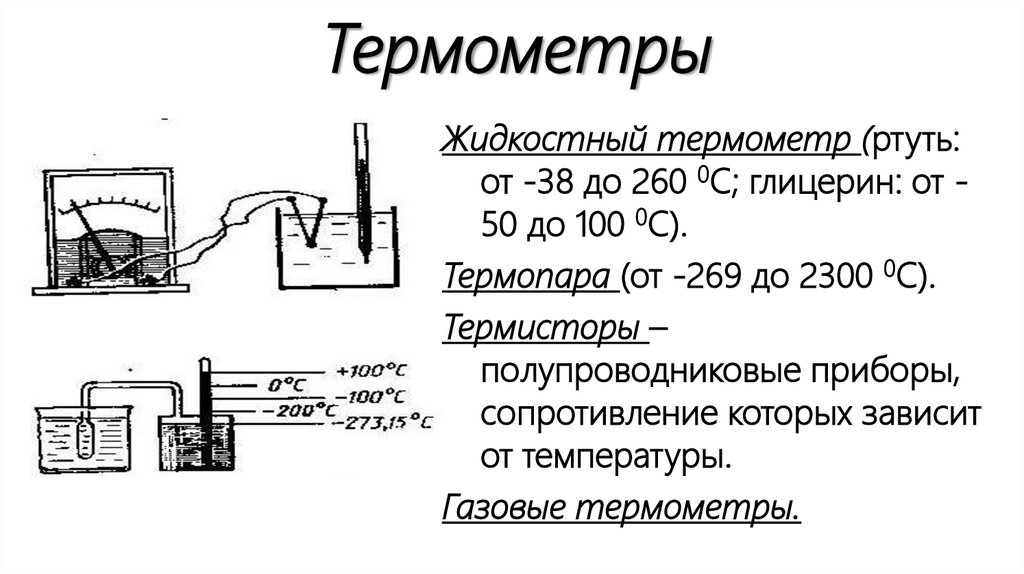 Термометры