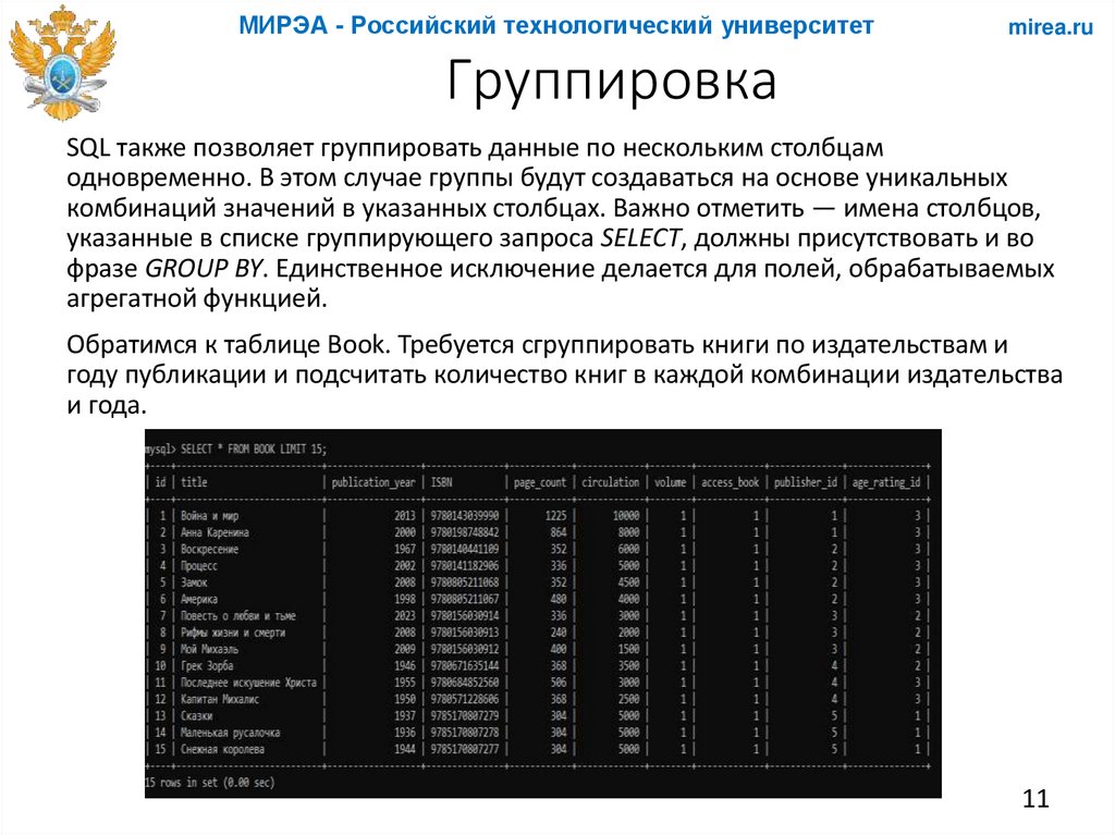 Группировка