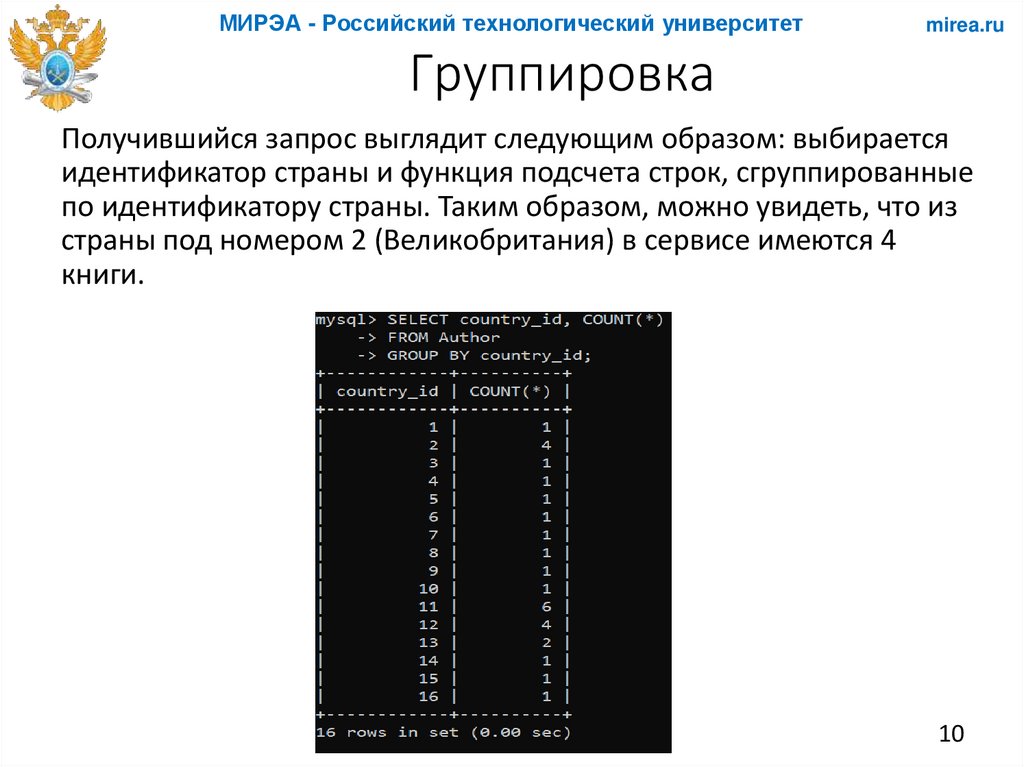 Группировка