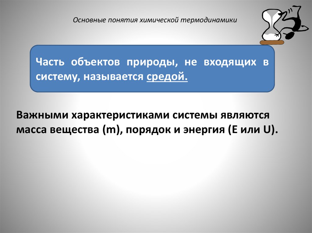 Основные понятия химической термодинамики