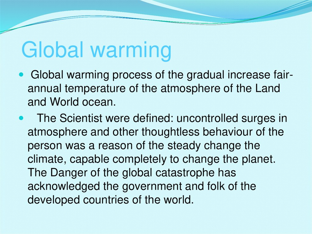  Global warming