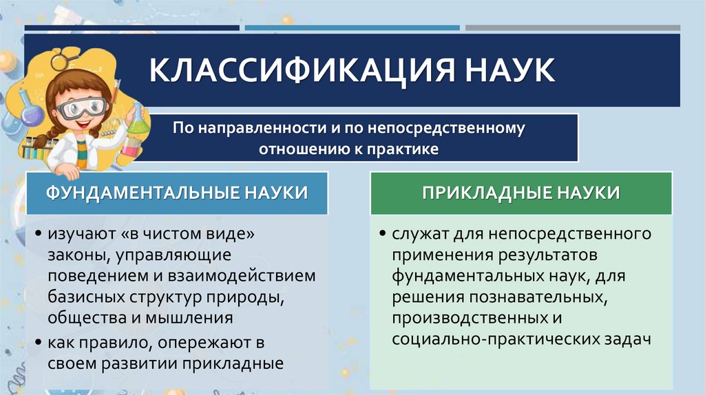 Классификация наук