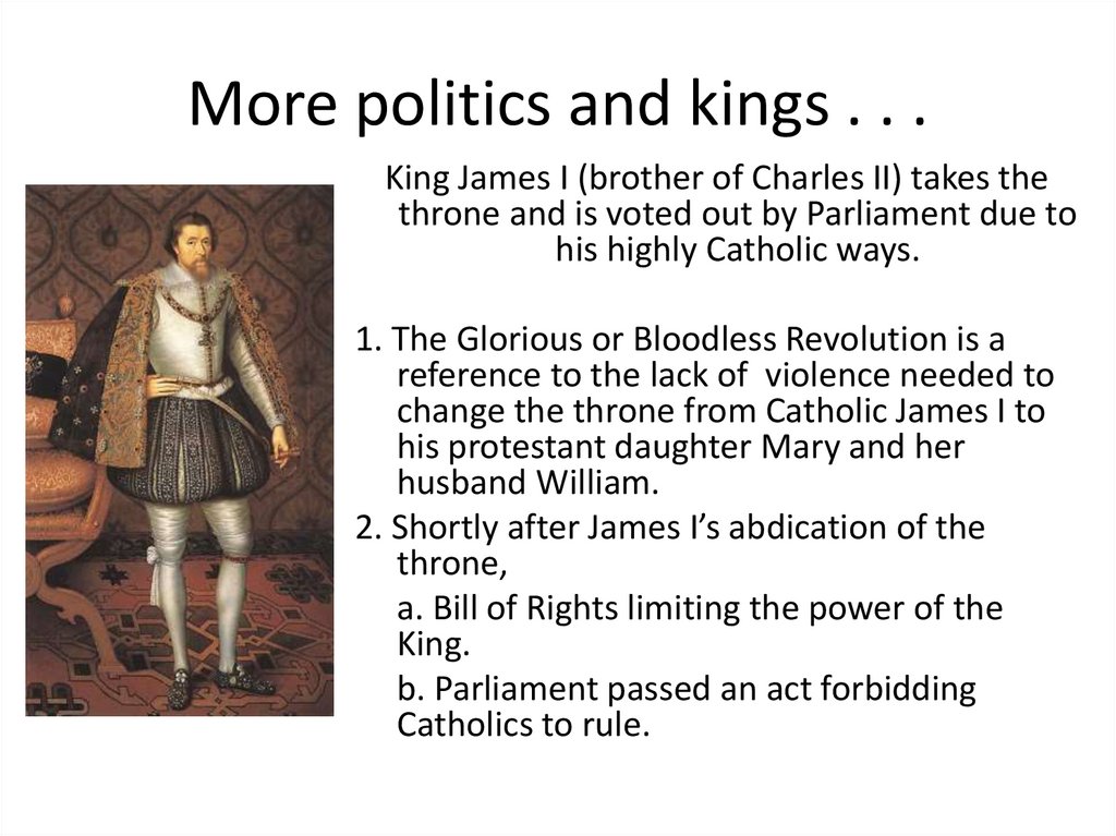 More politics and kings . . .