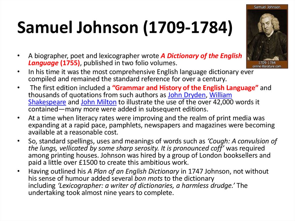 Samuel Johnson (1709-1784)