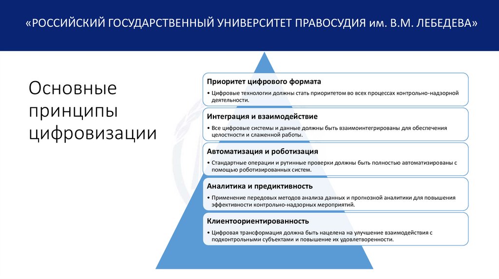 Основные принципы цифровизации
