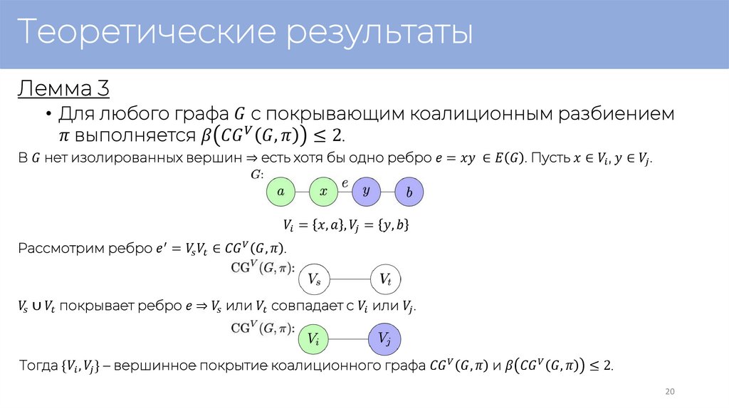 Теоретические результаты