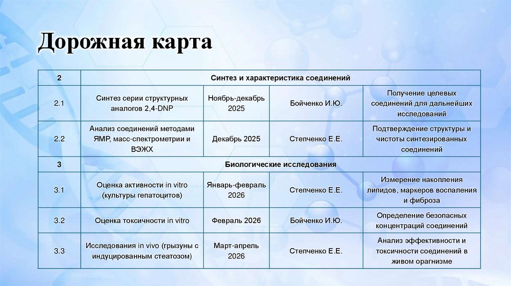 Дорожная карта