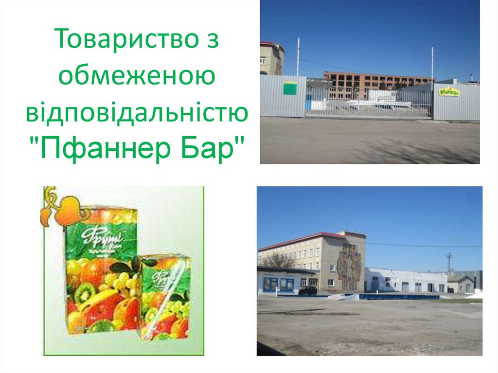 Товариство з обмеженою відповідальністю "Пфаннер Бар"
